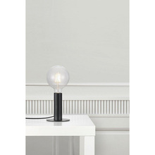 Minimalistyczna Lampa stołowa "żarówka" Dean Czarna Nordlux do salonu, sypialni i przedpokoju.