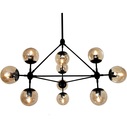 Lampa wisząca ASTRIFERO 10 czarno bursztynowa Step Into Design