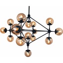 Lampa wisząca ASTRIFERO 15 czarno bursztynowa Step Into Design