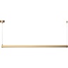 Stylowa Lampa wisząca złota podłużna Beam 100 Step Into Design nad stół, biurko lub do recepcji.
