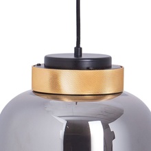 Lampa wisząca szklana glamour Boom 25 Szara Step Into Design do sypialni, salonu i kuchni.