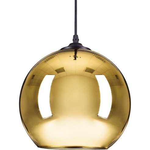 Designerska Lampa wisząca szklana kula Mirrow Glow 25 Złota Lustro Step Into Design do salonu, kuchni i holu.