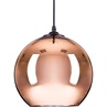 Designerska Lampa wisząca szklana kula Mirrow Glow 25 Miedziana Lustro Step Into Design do salonu, kuchni i holu.