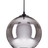 Designerska Lampa wisząca szklana kula Mirrow Glow 25 Srebrna Lustro Step Into Design do salonu, kuchni i holu.