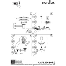 Kinkiet ogrodowy Tin Maxi Aluminium Nordlux na taras, elewacje i nad drzwi.