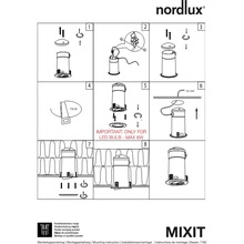 Oprawa "oczko" Mixit LED Stal Szczotkowana Nordlux do kuchni, przedpokoju i i salonu.