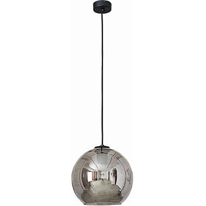 Designerska Lampa wisząca szklana kula Polaris 25 Srebrna Nowodvorski do salonu, kuchni i holu.