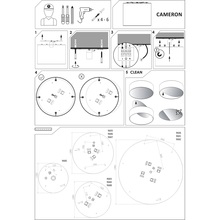 Minimalistyczny Plafon okrągły z abażurem Cameron 35 Biały Nowodvorski do kuchni, przedpokoju i sypialni.