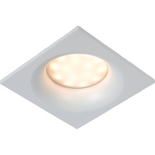 Lampa Spot kwadratowa podtynkowa Ziva Kwadratowy Biały Lucide do kuchni, przedpokoju i sypialni.