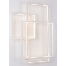 Kinkiet nowoczesny dekoracyjny Geometric Led Biały MaxLight do sypialni, salonu i przedpokoju.