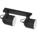 Skandynawski Plafon sufitowy podwójny Spectra II Czarny TK Lighting do salonu, sypialni i kuchni.