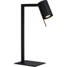 Lampa biurkowa minimalistyczna Lesley Czarna Lucide do gabinetu i pracowni.