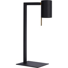 Lampa biurkowa minimalistyczna Lesley Czarna Lucide do gabinetu i pracowni.