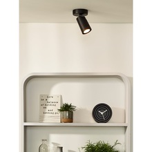 Minimalistyczny i kierunkowy Reflektor sufitowy tuba Xyrus LED Czarny Lucide do kuchni i przedpokoju.