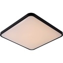 Minimalistyczny Plafon sufitowy kwadratowy Polaris Led 54 Kwadratowy Czarny Lucide do kuchni, przedpokoju i sypialni.