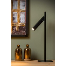 Lampa biurkowa minimalistyczna Philon Led Czarny Lucide do gabinetu i pracowni.