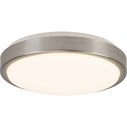 Plafon okrągły nowoczesny Livius 30 Led Nikiel/Aluminium Brilliant do przedpokoju, sypialni i kuchni.