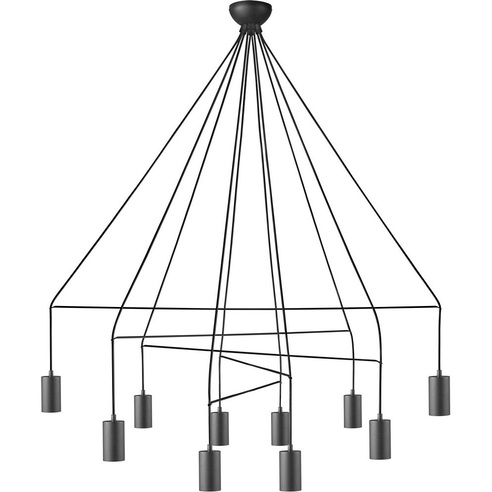 Minimalistyczna Lampa sufitowa loftowa Imbria X Czarna Nowodvorski do kuchni, salonu i jadalni.