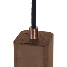 Industrialna Lampa betonowa wisząca Kalla Quadro Brązowy/Miedź LoftLight do sypialni, salonu i kuchni.