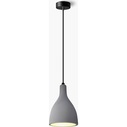Loftowa Lampa betonowa wisząca Sargas 13 Ciemno szara Lumatix salonu, jadalni i kuchni.