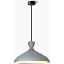 Loftowa Lampa betonowa wisząca Shaula 40 Ciemno szara Lumatix salonu, jadalni i kuchni.