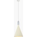 Loftowa Lampa betonowa wisząca Porcjon 16 Jasnoszara Lumatix salonu, jadalni i kuchni.