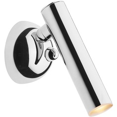 Kinkiet nowoczesny tuba LOYA LED srebrny ZumaLine do sypialni, salonu i przedpokoju.