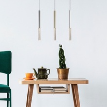 Lampa wisząca tuba nowoczesna ONE LED srebrna ZumaLine do salonu, sypialni i kuchni.