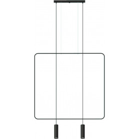 Minimalistyczna Lampa druciana wisząca 2 punktowa Rana II Thoro do kuchni i nad stół.