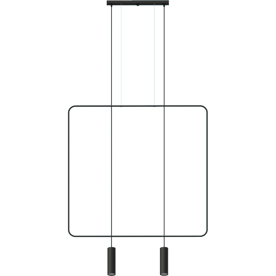 Minimalistyczna Lampa druciana wisząca 2 punktowa Rana II Thoro do kuchni i nad stół.