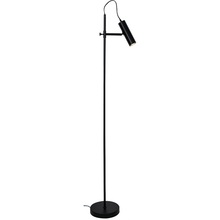 Minimalistyczna Lampa podłogowa tuba TENSO czarna ZumaLine do salonu, sypialni i gabinetu.