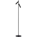 Minimalistyczna Lampa podłogowa podwójna PHILON Led Czarna Lucide do salonu, sypialni i gabinetu.