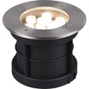 Lampa spot ogrodowa wpuszczana Belaja Round LED IP65 nikiel Trio na taras.
