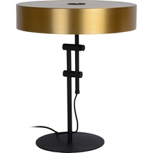 Lampa stołowa designerska Giada 40 Mosiądz/Czarny Lucide do salonu i sypialni.