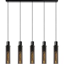 Orlando V smoke glass glass pendant lamp Lucide