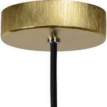 Stylowa Lampa wisząca szklana tuba Zino 10 Szkło dymione/Mosiądz Lucide do kuchni, salonu i sypialni.