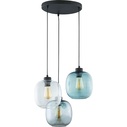 Stylowa Lampa wisząca szklana potrójna Elio III Multikolor TK Lighting do kuchni, salonu i sypialni.