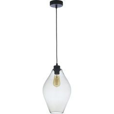 Stylowa Lampa wisząca szklana Tulon 22 Przeźroczysta TK Lighting do kuchni, salonu i sypialni.