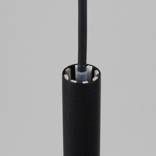 Minimalistyczna Lampa wisząca tuba Laser 49 Czarna Nowodvorski do kuchni, salonu i jadalni.
