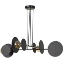 Lampa wisząca loft Idea IV 96 czarna Emibig do sypialni, salonu i kuchni.