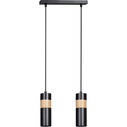 Akari 30 black scandinavian tubes pendant lamp Emibig