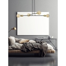 Lampa wisząca loft "patyczak" Vesio IV 70 czarno-złota Emibig do sypialni, salonu i kuchni.