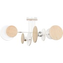 Zita IV 86 white-wood plywood ceiling lamp Emibig