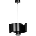 Lampa wisząca metalowa nowoczesna Vixon 30 czarna Emibig do kuchni i jadalni.