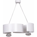 Lampa wisząca podwójna nowoczesna Vixon 44 biała Emibig do kuchni i jadalni.