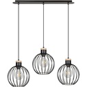 Barbado III black wire balls pendant lamp Emibig