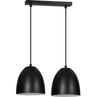 Lampa wisząca podwójna Lenox II 45 czarno-biała Emibig do jadalni, kuchni i sypialni.
