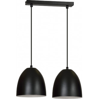 Lenox II 45 black&white double pendant lamp Emibig