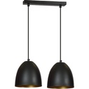 Lenox II 45 black&gold double pendant lamp Emibig