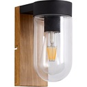 Cabar dark wood&black outdoor wall lamp Brilliant